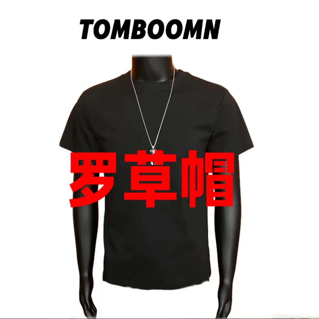 【23罗草帽白】24s简约高级T恤