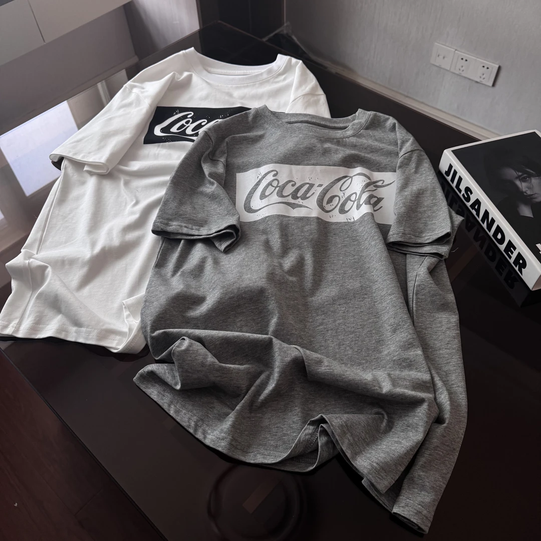 YUXI▪️2025夏季新款欧韩版宽松大版字母T恤女