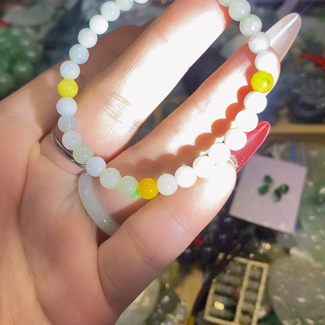 颈饰未镶嵌翡翠天然翡翠