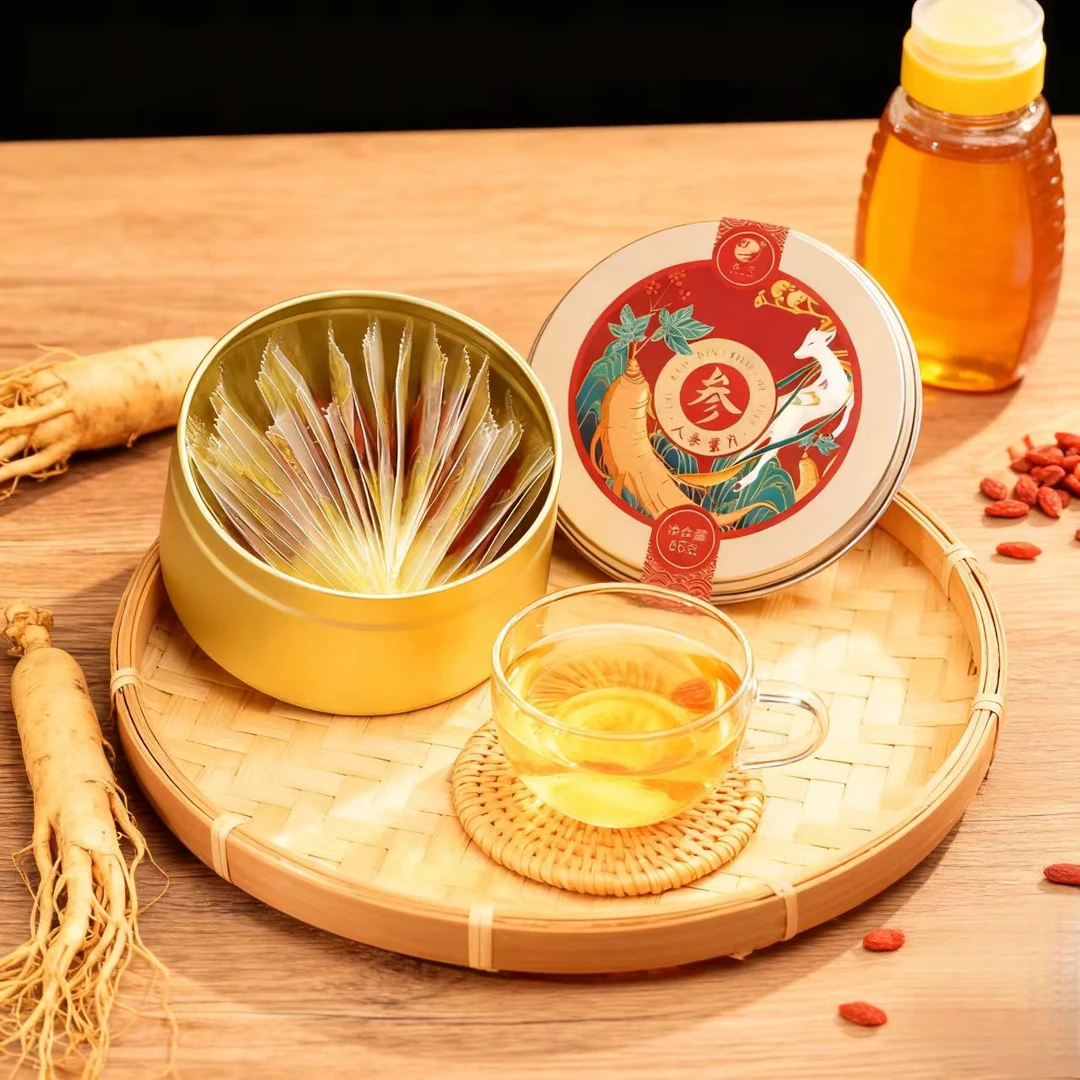 长白山即食人参蜜片新鲜切片营养滋补可泡水煲汤