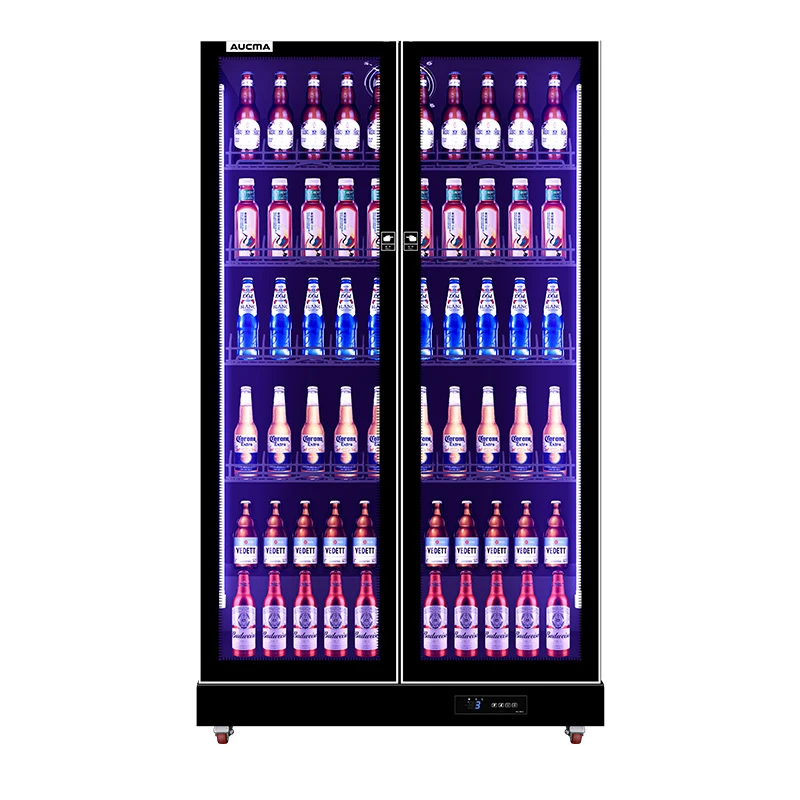 澳柯玛商用展示柜风循环制冷全屏柜网红酒水展示柜LSC-625D