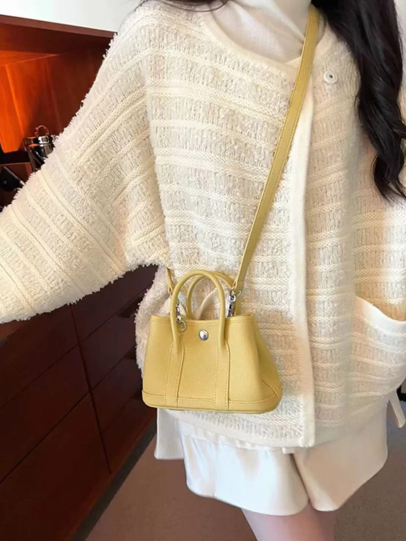 【发财小鸡】手提花园女2025新款小众轻奢斜挎百搭小鸡通勤包包