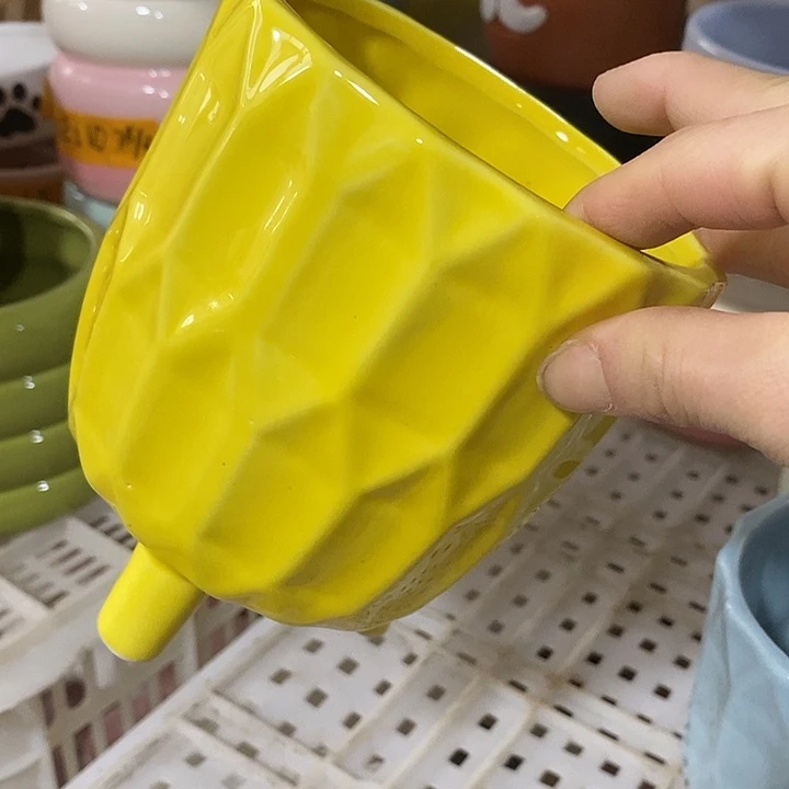 陶盆有孔 瑕疵针孔漏釉介意勿拍外口 12外高13