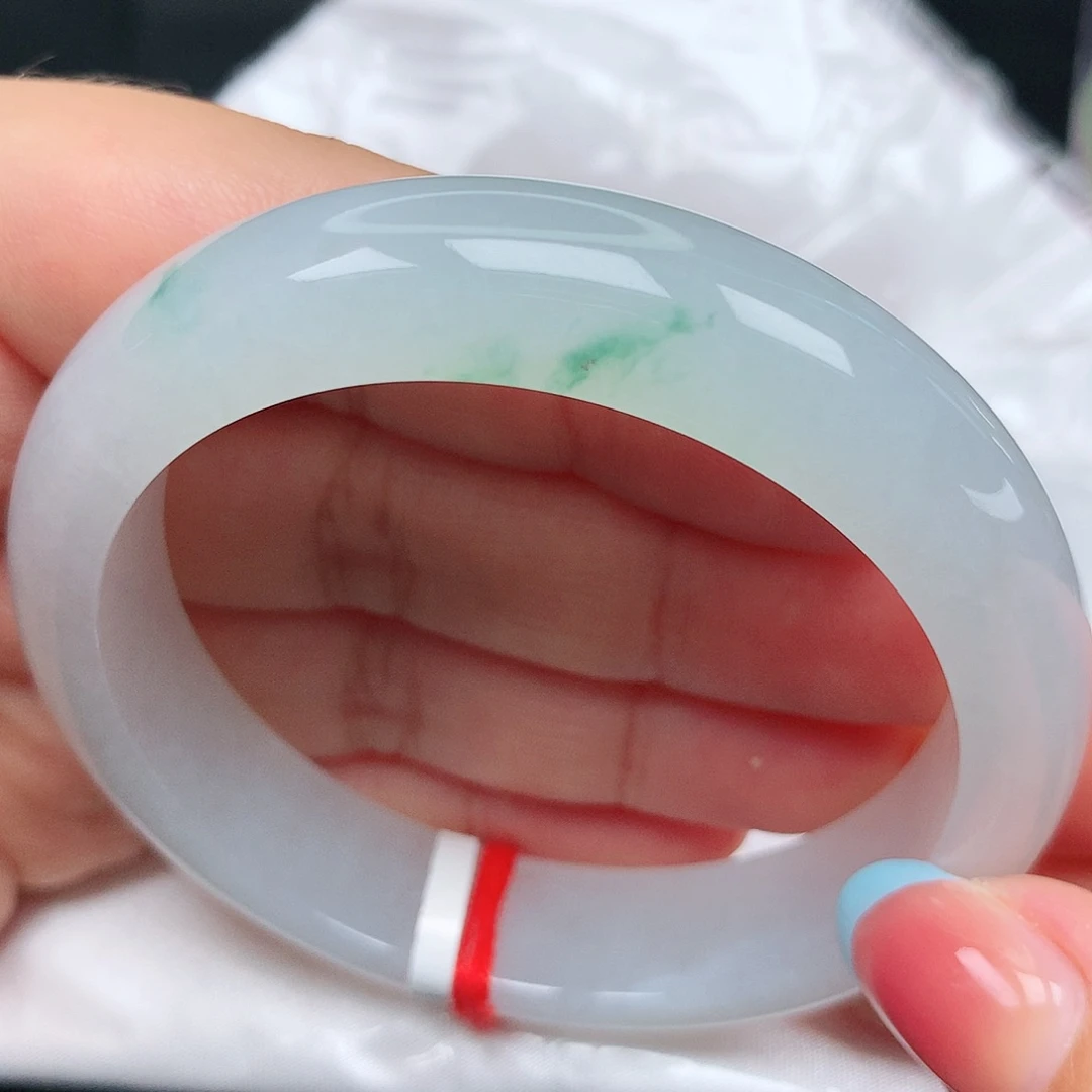 未镶嵌手镯翡翠7冰飘花清爽