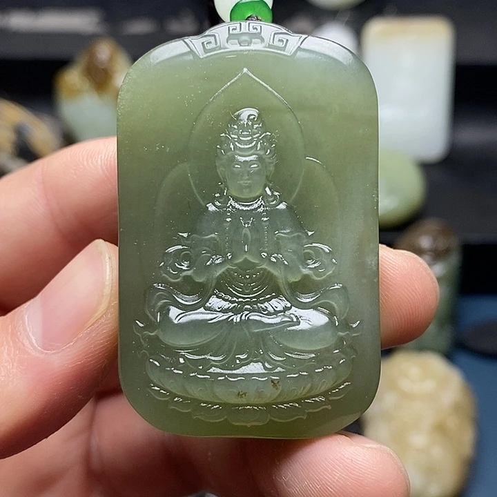 和田玉未镶嵌颈饰