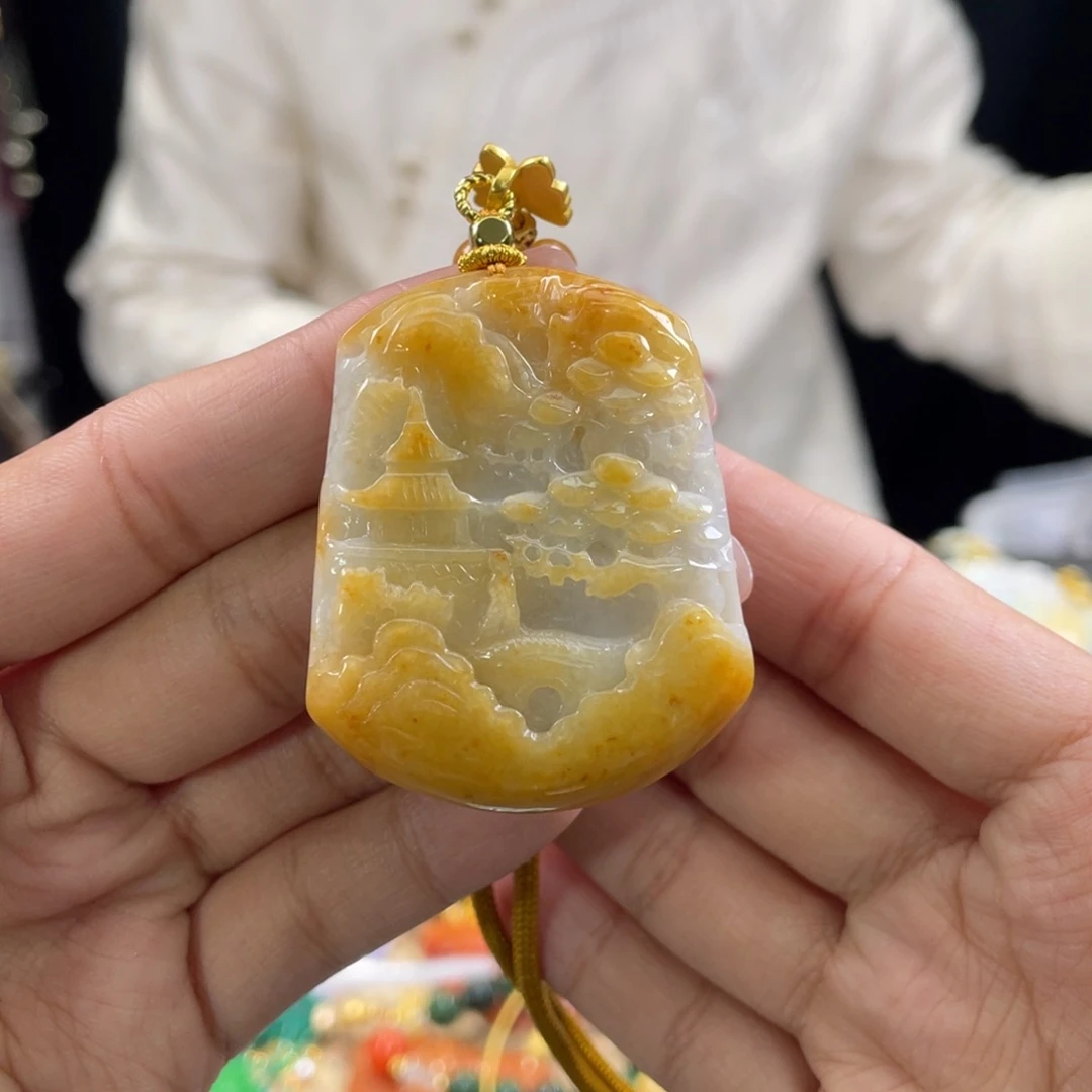 翡翠颈饰未镶嵌代编织