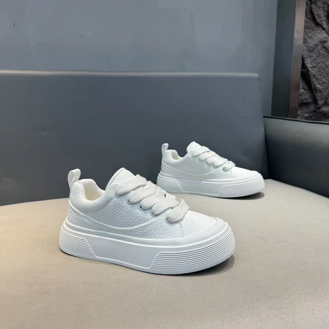 系带板鞋休闲青少年青年素面休闲板鞋休闲风秋季鞋子