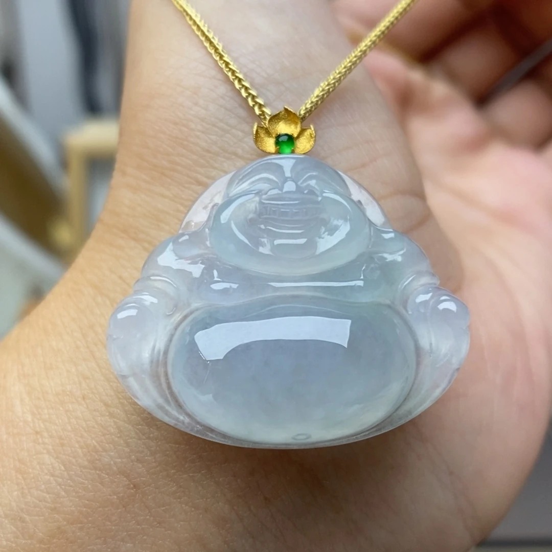 【闪购商品】颈饰18K金镶嵌翡翠31