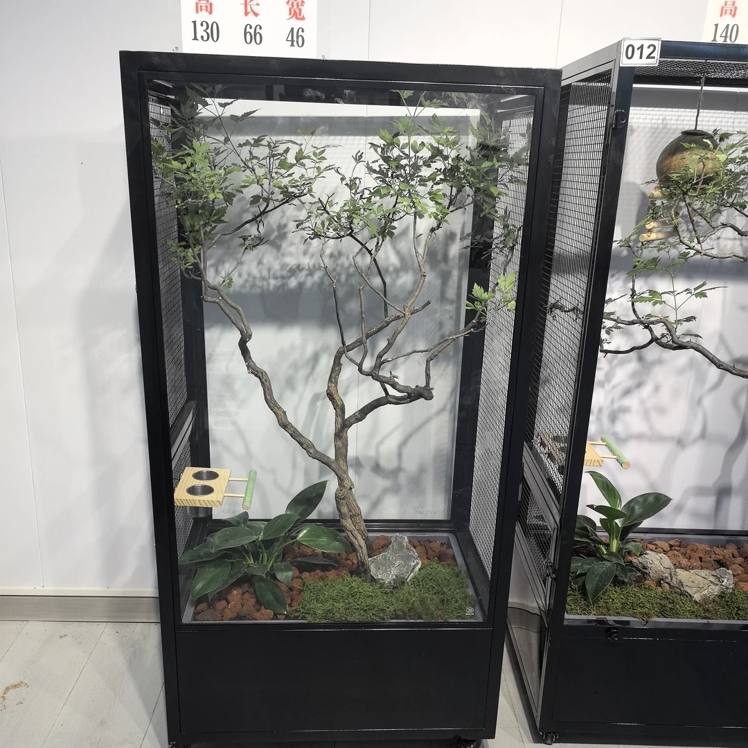 中号不锈钢生态鸟笼高130/长66宽46
