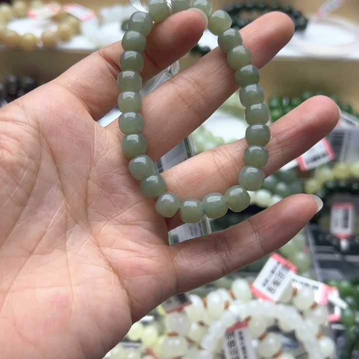 和田玉未镶嵌手链