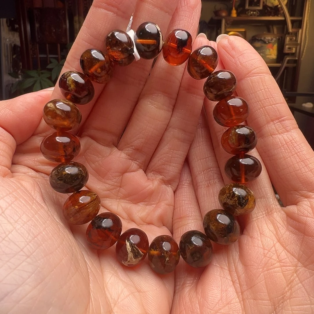 琥珀未镶嵌裸石抚顺琥珀10437十二