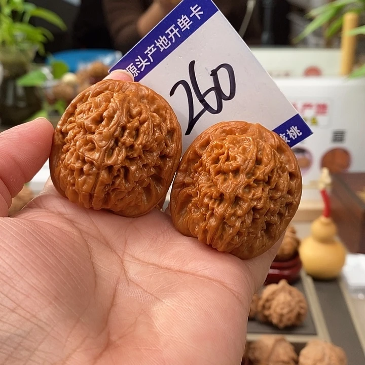 把件文玩核桃41手盘全品莲花260号