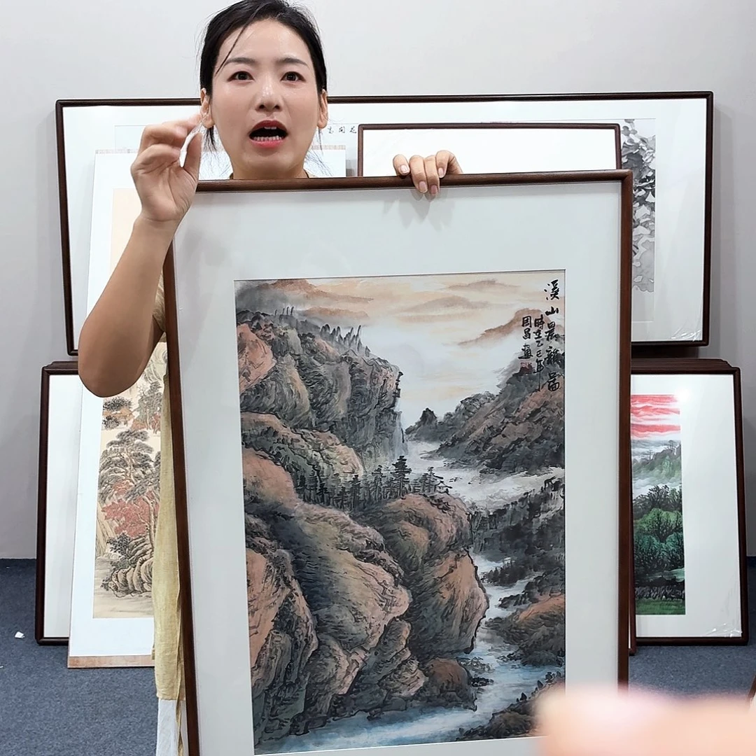 国画手绘作品90×60尺寸