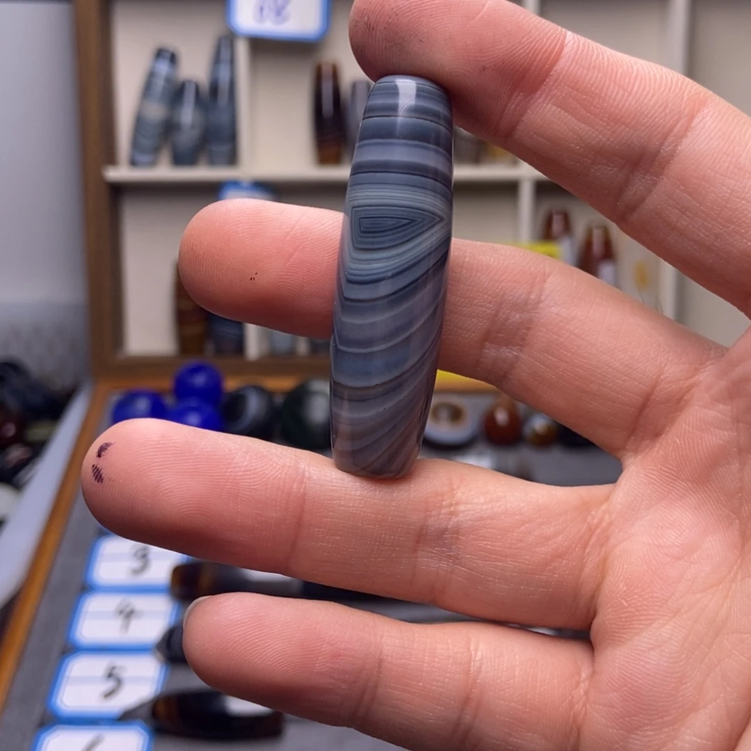 一***人玛瑙/玉髓合金颈饰