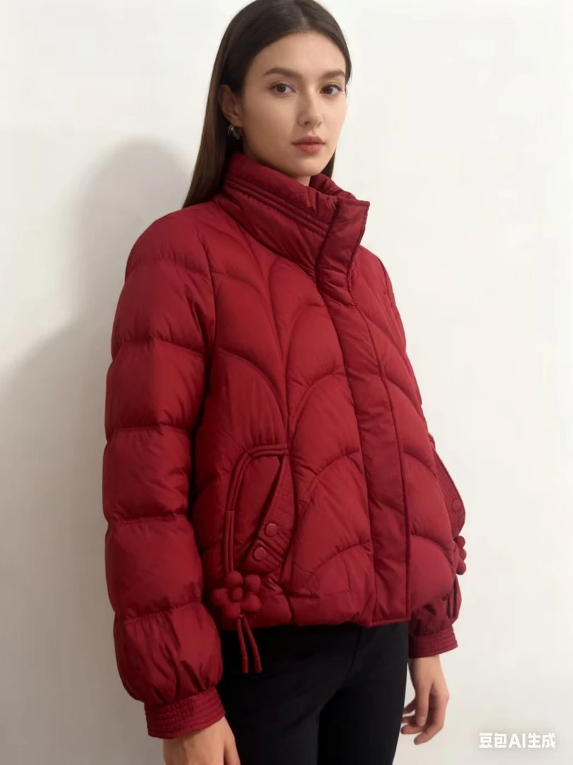 Y293 冬季新款纯色简约休闲百搭立领保暖羽绒服JR