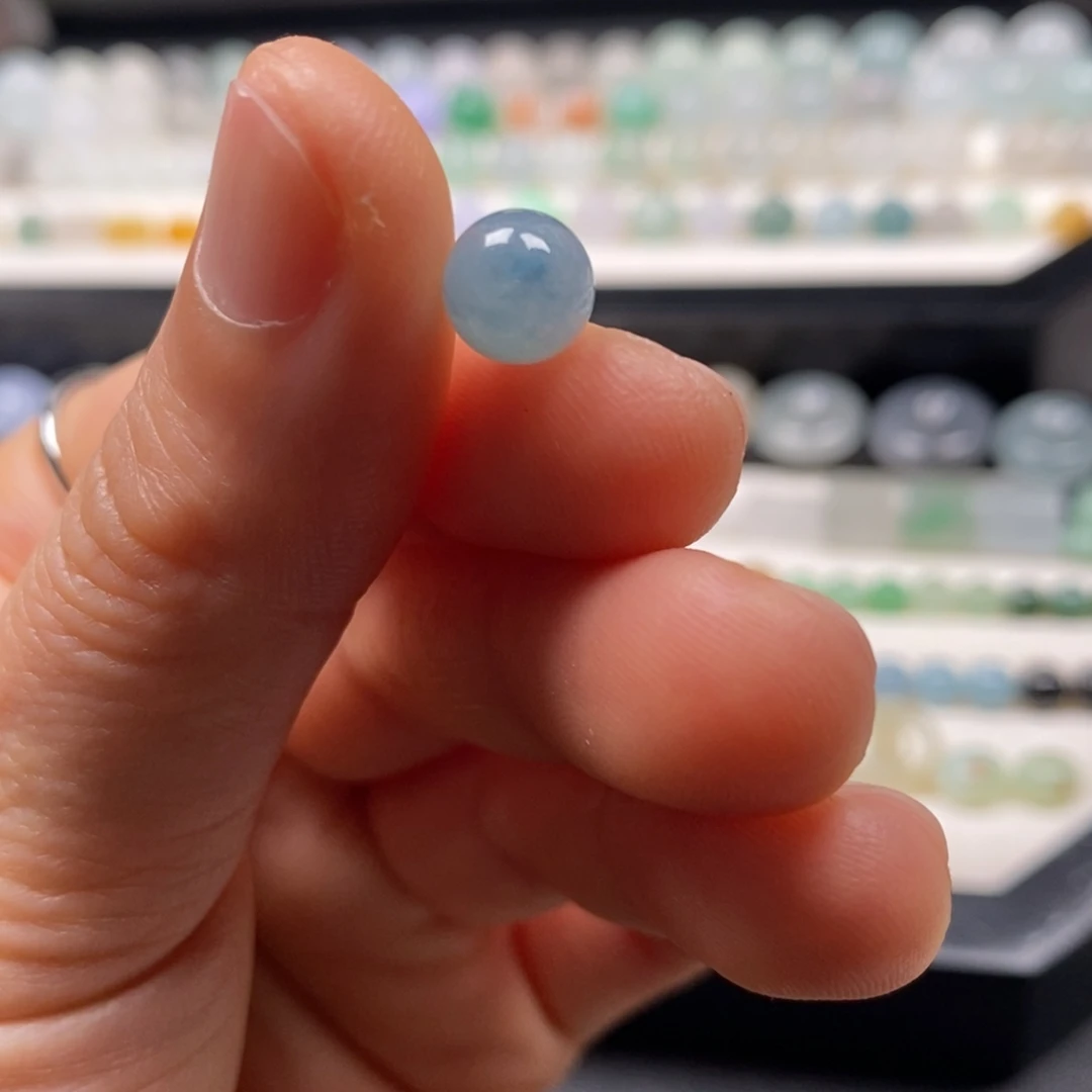 翡翠散珠卡7.6冰蓝