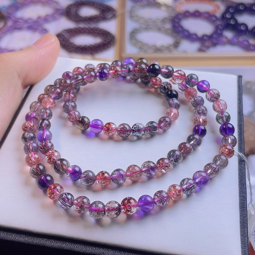 未镶嵌水晶手链超七