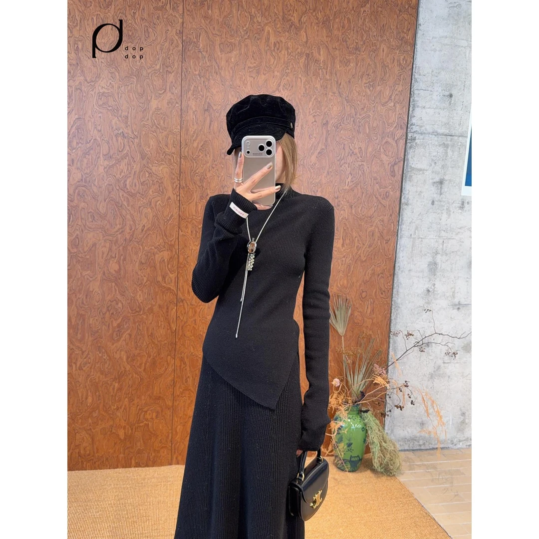 alwools2025冬不对称修身裁剪式打底针织衫860dopdop买手店