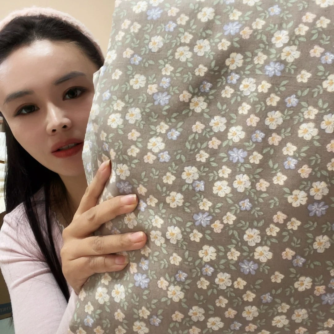 你****棉棉咖花加大被套单件
