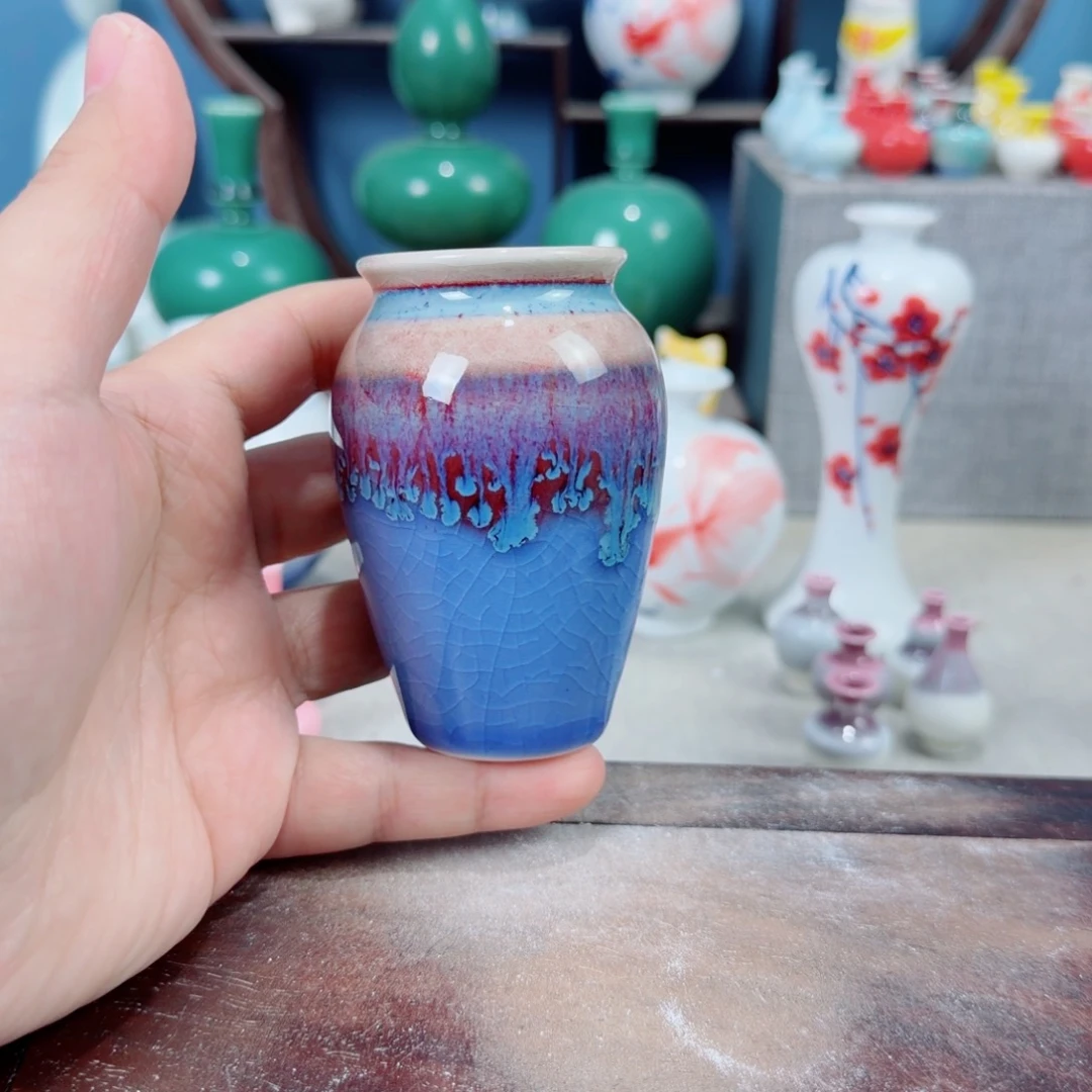 陶瓷手工小花器摆件