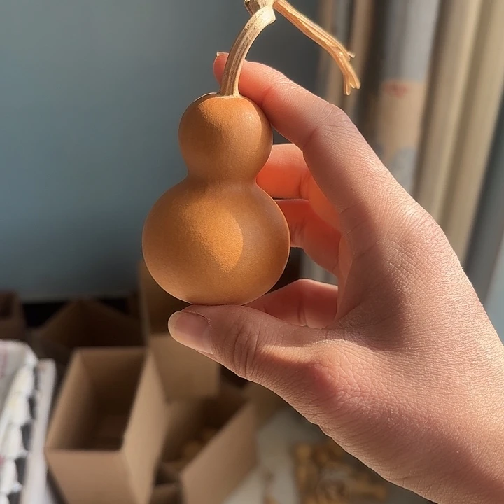 小***肉木老皮葫芦和尚头摆件