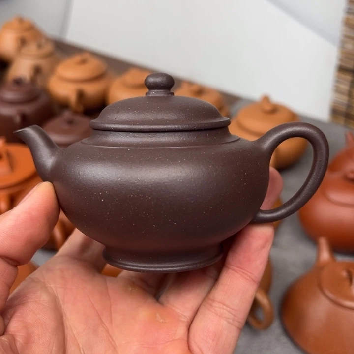 紫砂茶壶惜*年大水潭紫泥宫灯