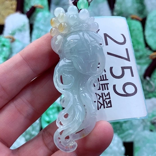 翡翠未镶嵌吊坠(不含链)