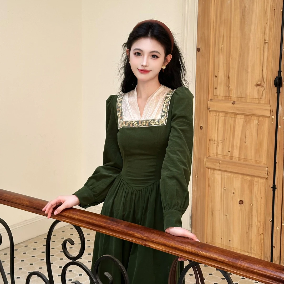 小八定制【森野回响】25秋季新款轻奢气质时尚优雅连衣裙 00150 LSC