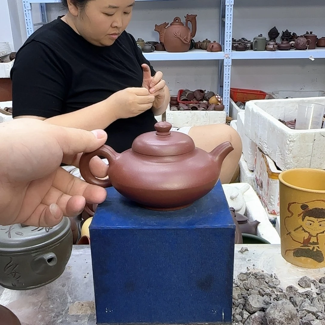 茶壶紫砂宜兴紫砂壶壶瑕疵处理