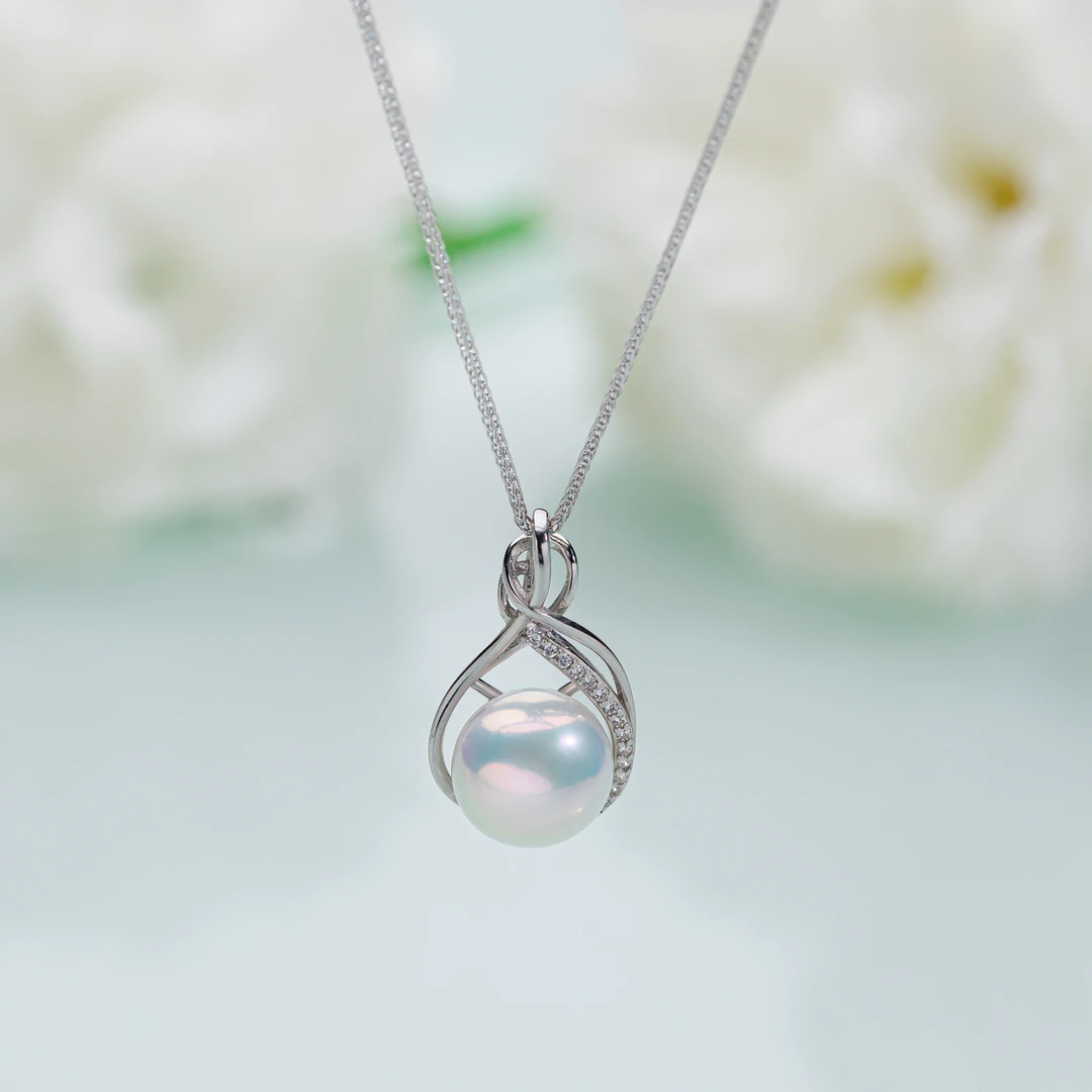 【爱摸鱼专属】S925银 淡水珍珠钱袋子锁骨链吊坠10-11mm赠送银链