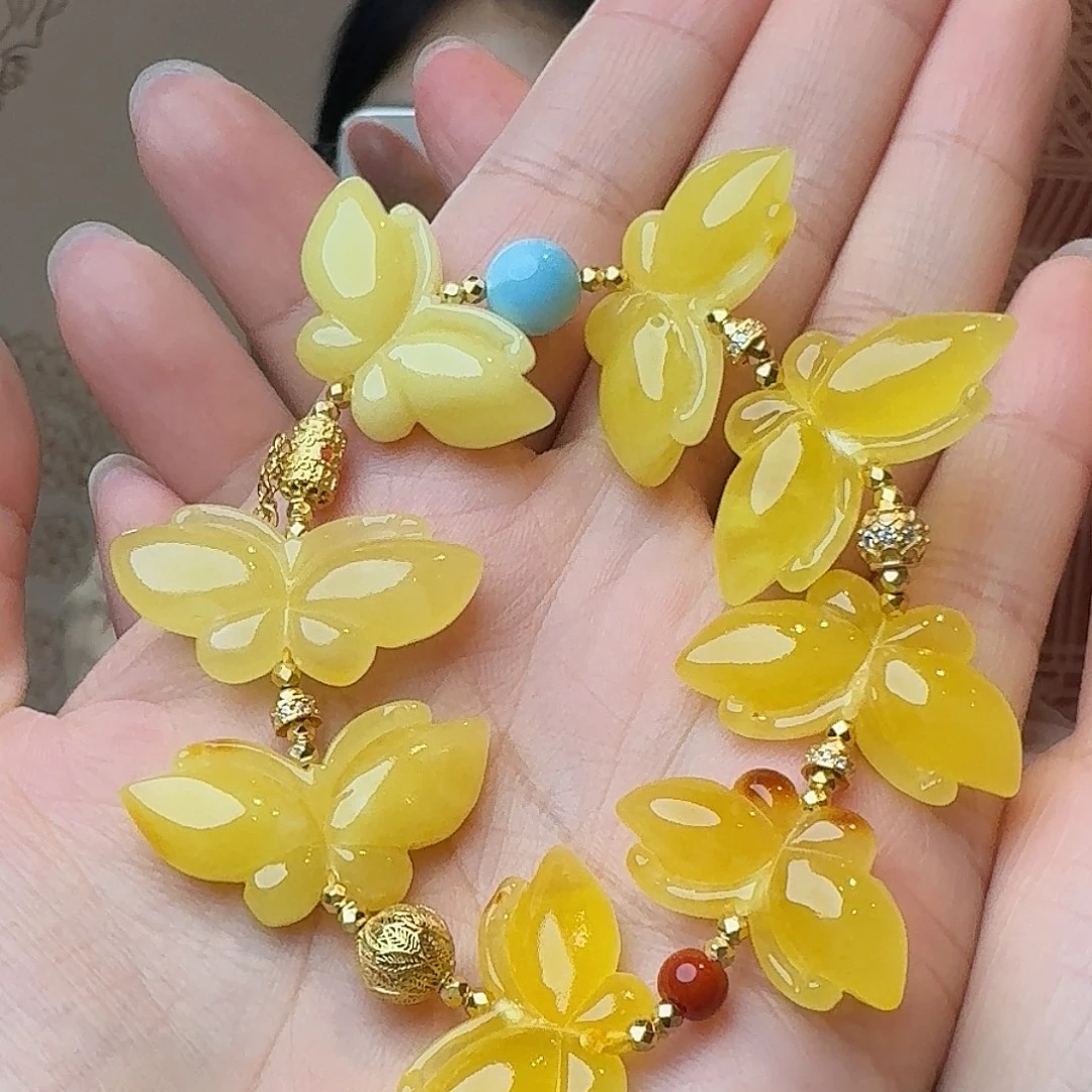 未镶嵌颈饰琥珀手串