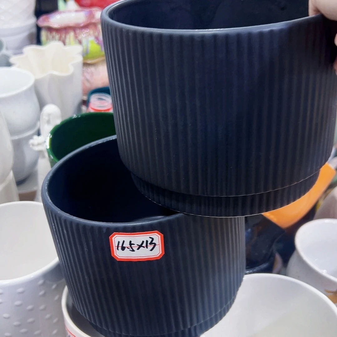 外贸尾单陶瓷花盆凑单10米包邮