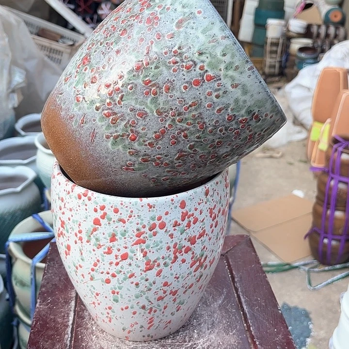 紫砂茶碗瑕疵两个粉18高度20