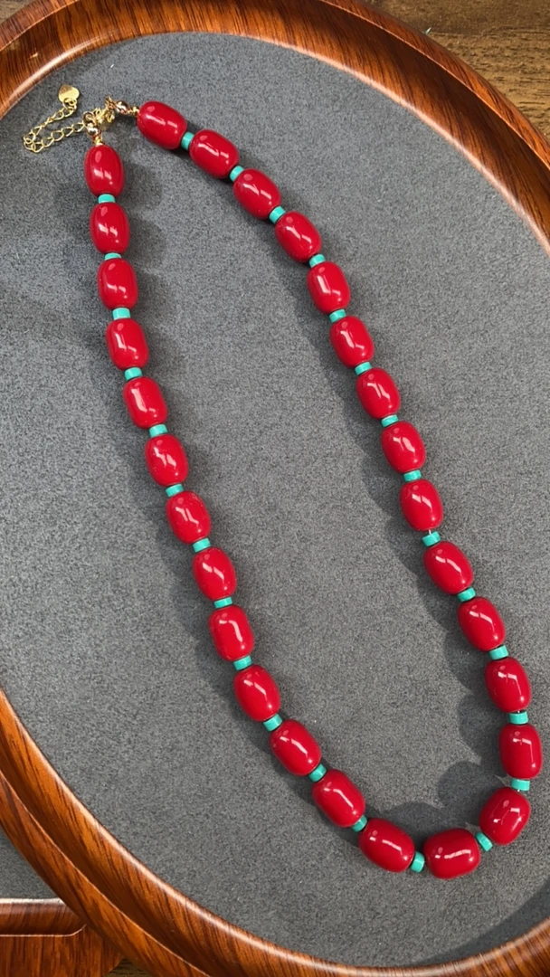 【亏米清仓】10*13.5mm红色精品项链289