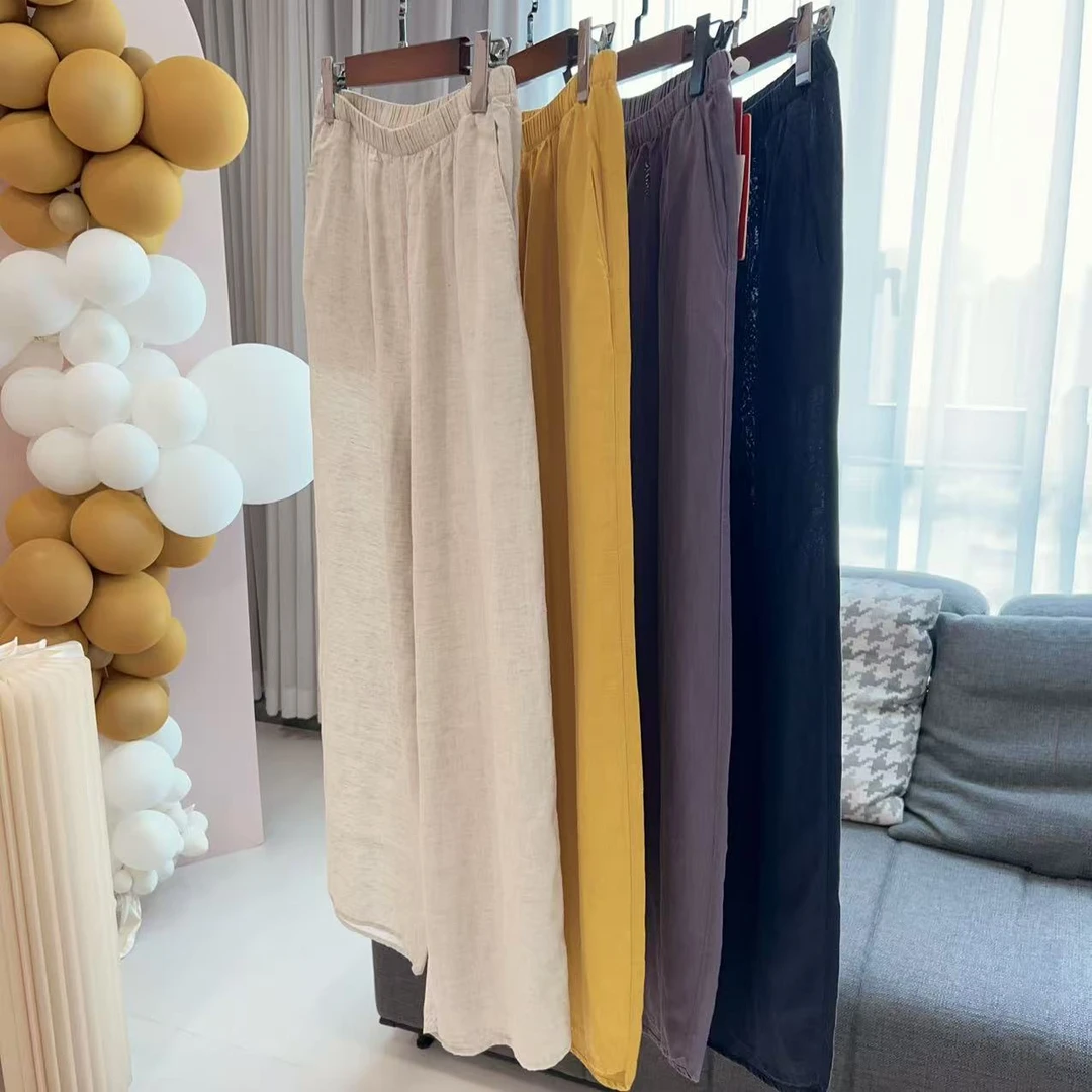 【美姐说】女天丝亚麻裤3052