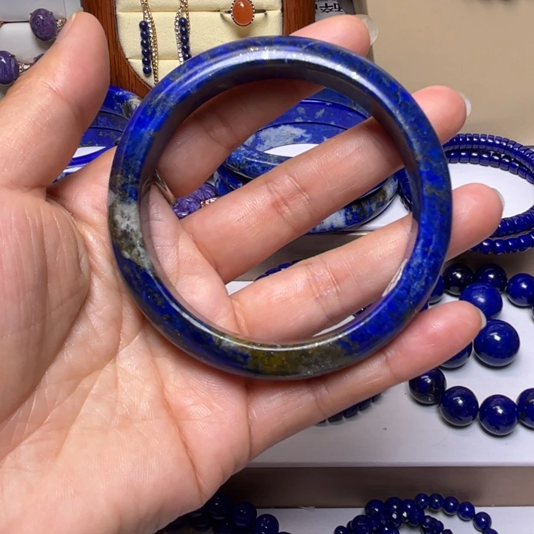 青金石手镯未镶嵌手镯60.6m m