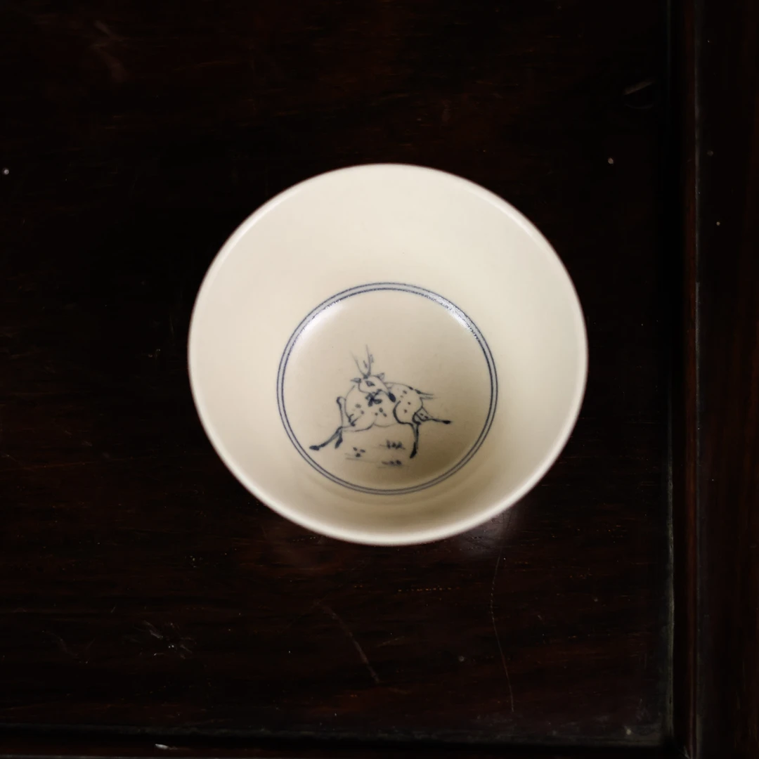 【坐饮亭竹】麋鹿-拙溪-茶杯45ml（ZX-0356）