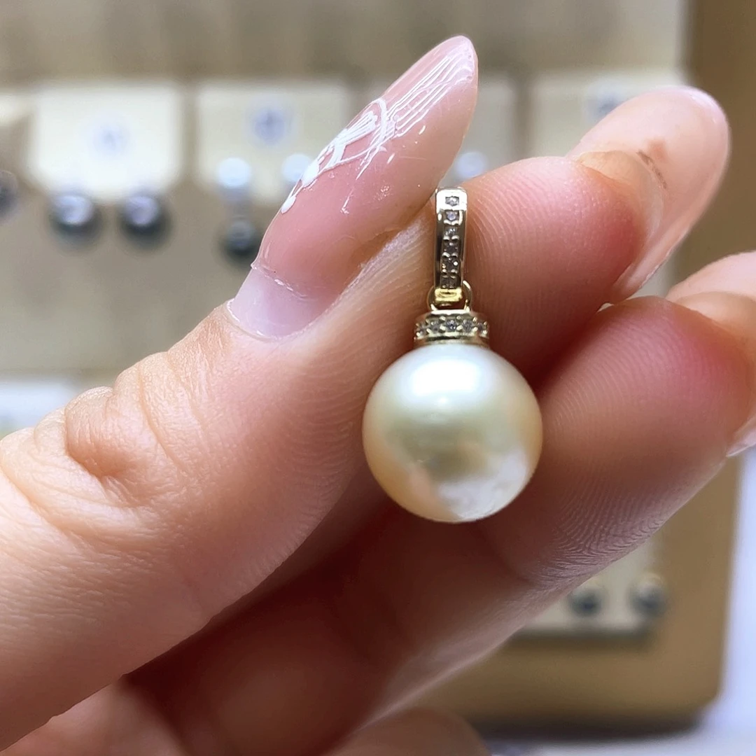 海水珍珠颈饰银S925镶嵌