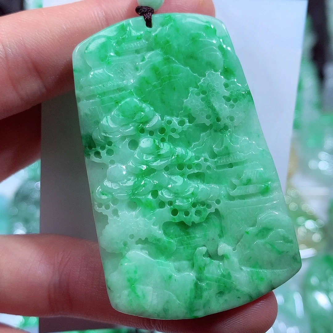 翡翠颈饰未镶嵌缅甸翡翠