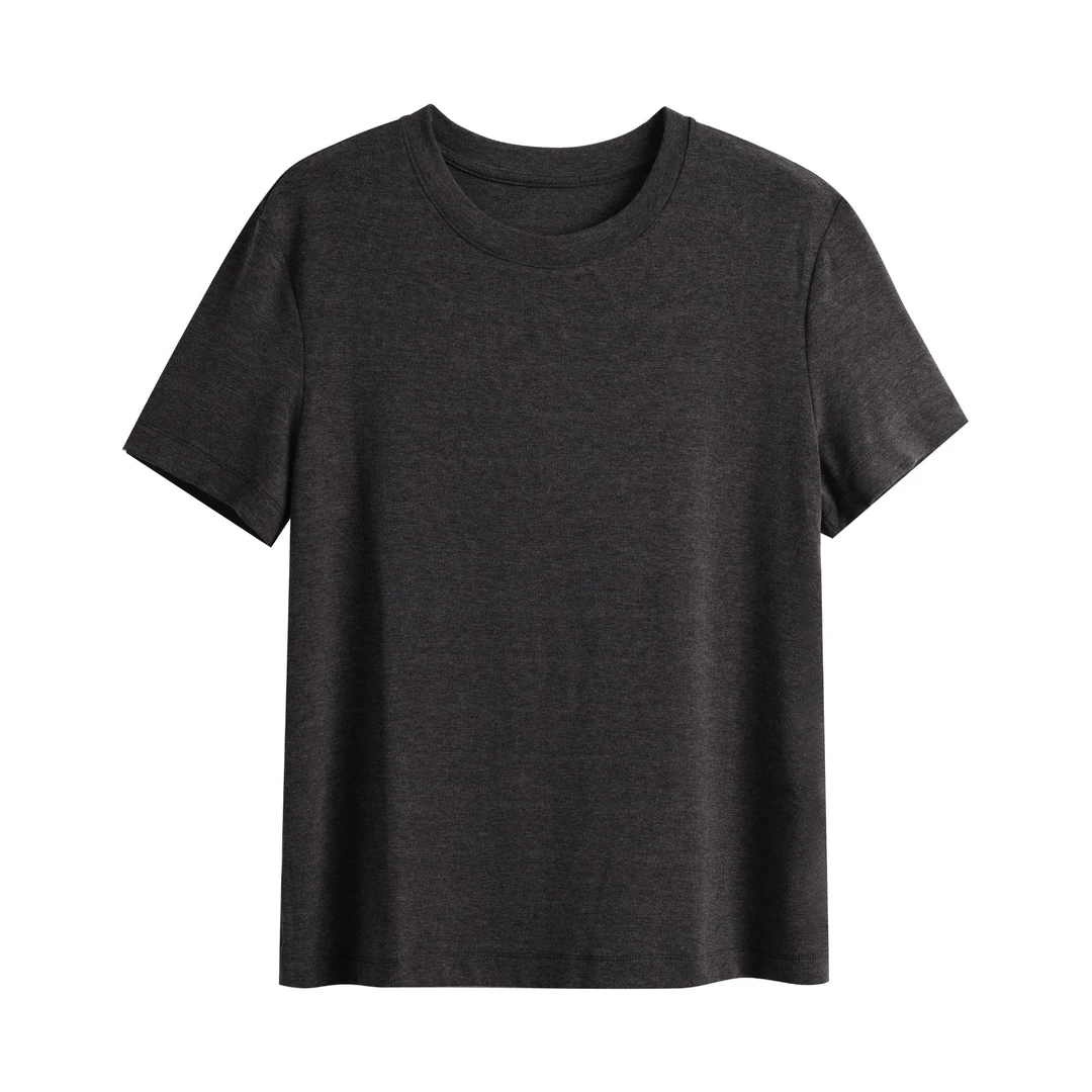 【LE订单】2025春新款套头圆领纯色基础休闲T恤0229