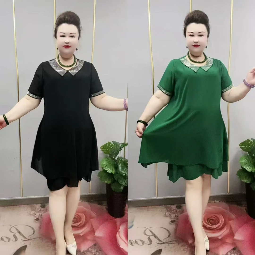 0090款时尚百搭大码连衣裙