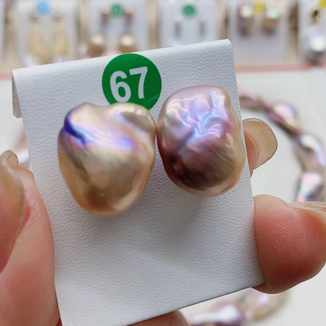 【闪购商品】淡水珍珠耳饰银S925镶嵌