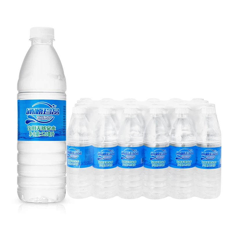 涌源珍品饮用天然泉水520ml 24瓶装