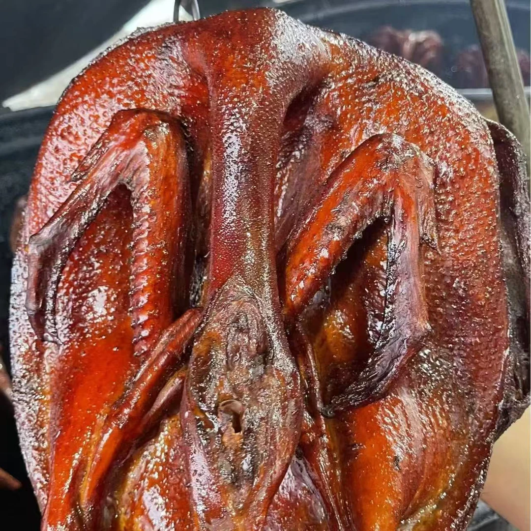 潮汕甘蔗渣烟熏鸭脯帮切盘装 爆炒煮粥炒饭蒸