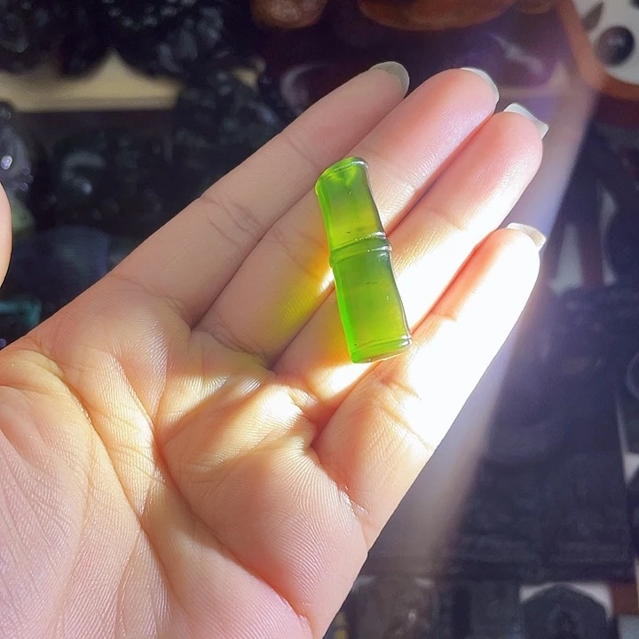 未镶嵌蛇纹石玉手串泰山玉高冰高透节节高升