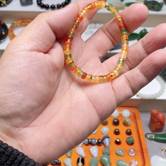 玛瑙/玉髓未镶嵌手链