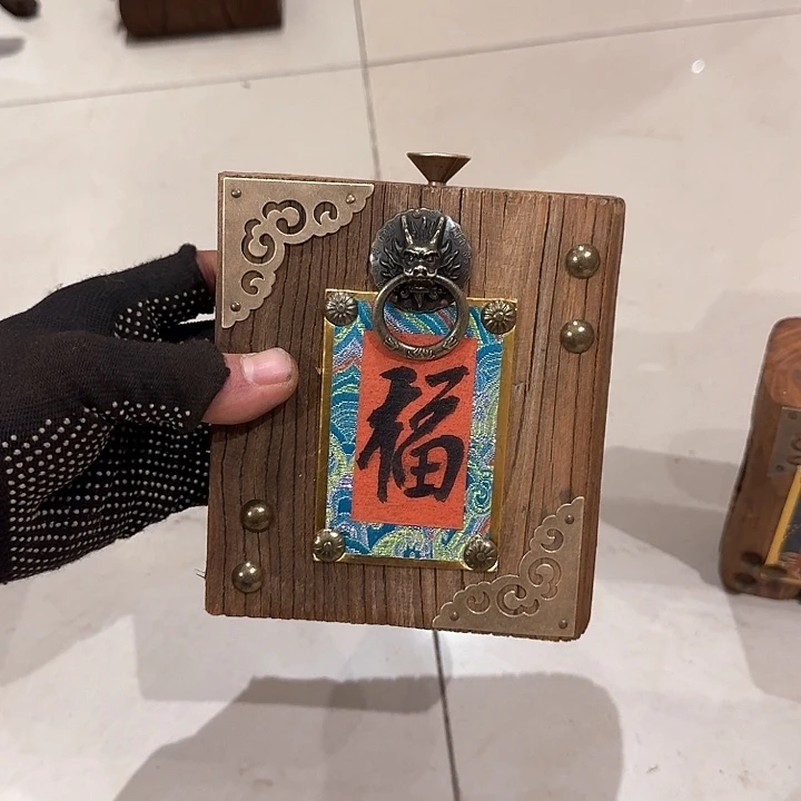 m***谢老榆木创意摆件定制