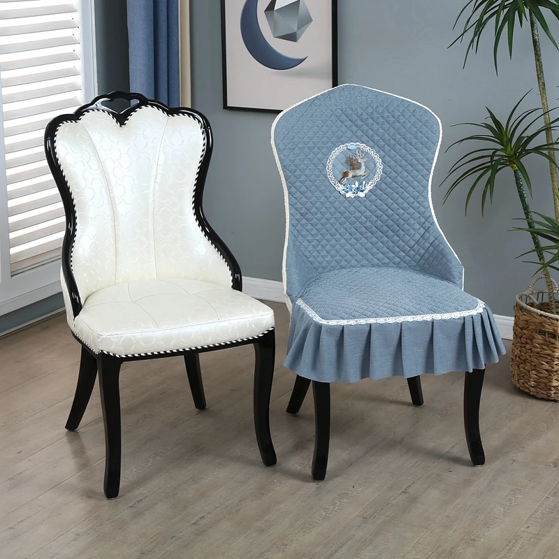花雕餐桌椅子套罩全包椅套罩家用欧式实木靠背餐椅套四季凳子套