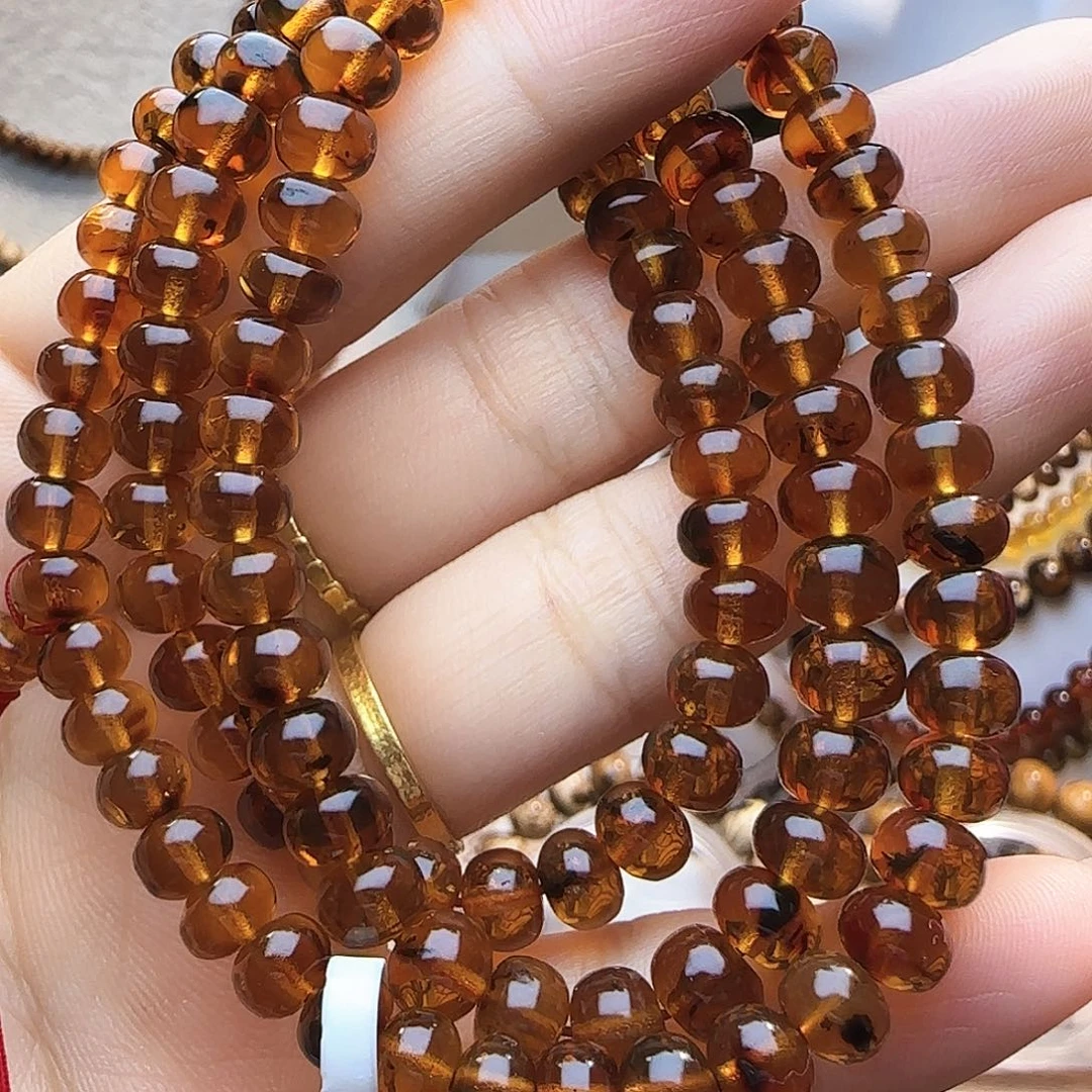 裸石琥珀未镶嵌6+血珀