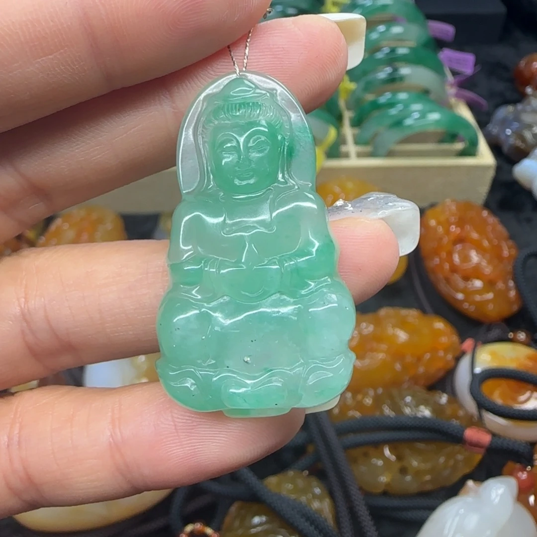 石英质玉未镶嵌吊坠